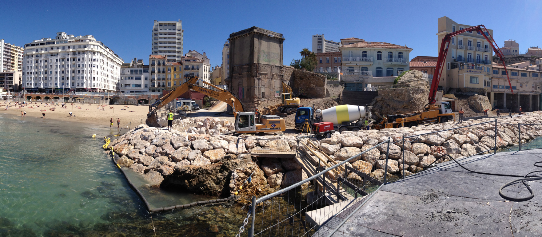 TRAVAUX DE SECURISATION DU SECTEUR SUD DE LA PLAGE DES CATALANS