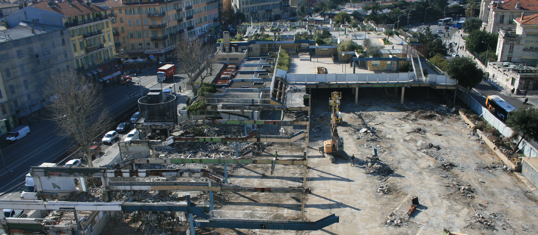 DEMOLITION DE LA GARE ROUTIERE DE NICE